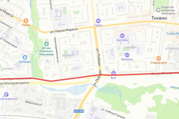 Изменение схемы движения автобусов в Тихвине 9 мая