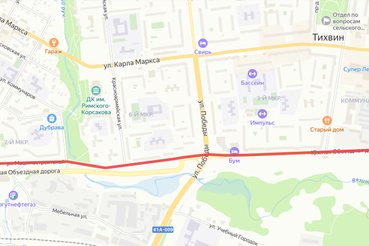 Изменение схемы движения автобусов в Тихвине 9 мая