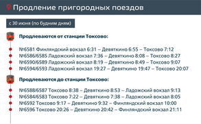 Расписание Токсово