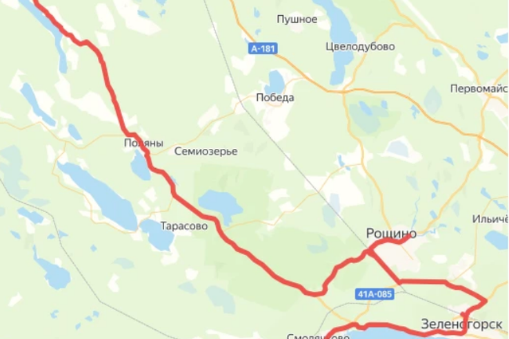 С 1 июля часть рейсов маршрута № 809 будет осуществляться до станций Рощино и Зеленогорск