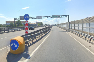 На развязке КАД с Рябовским шоссе перекроют съезд на внешнее кольцо