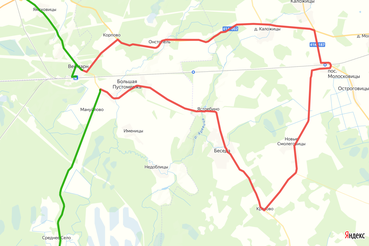 Объезд автобусных маршрутов №71 и №76 в поселке Веймарн