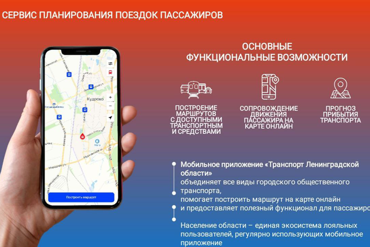 Мобильное приложение «Транспорт Ленобласти» в Сосновом Бору