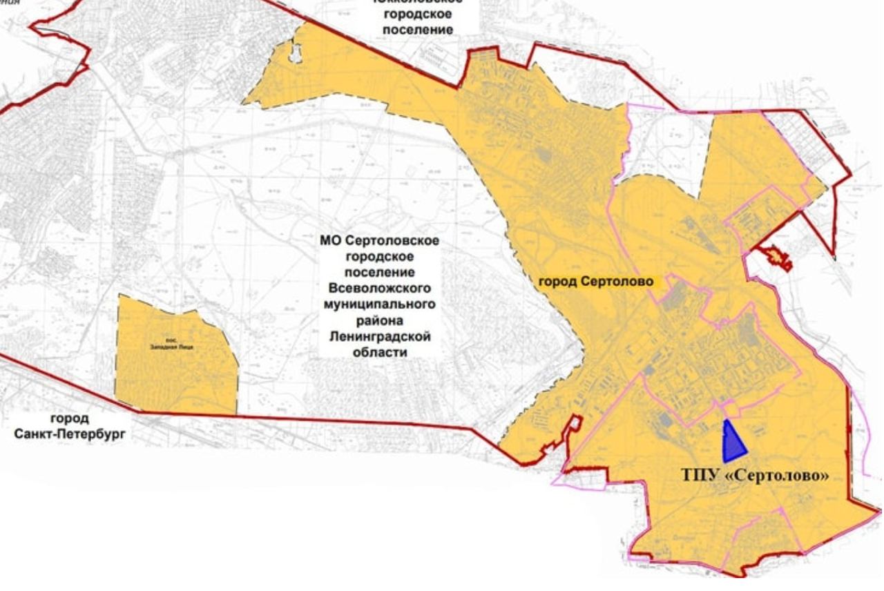 Проекты планировки ТПУ в Сертолово